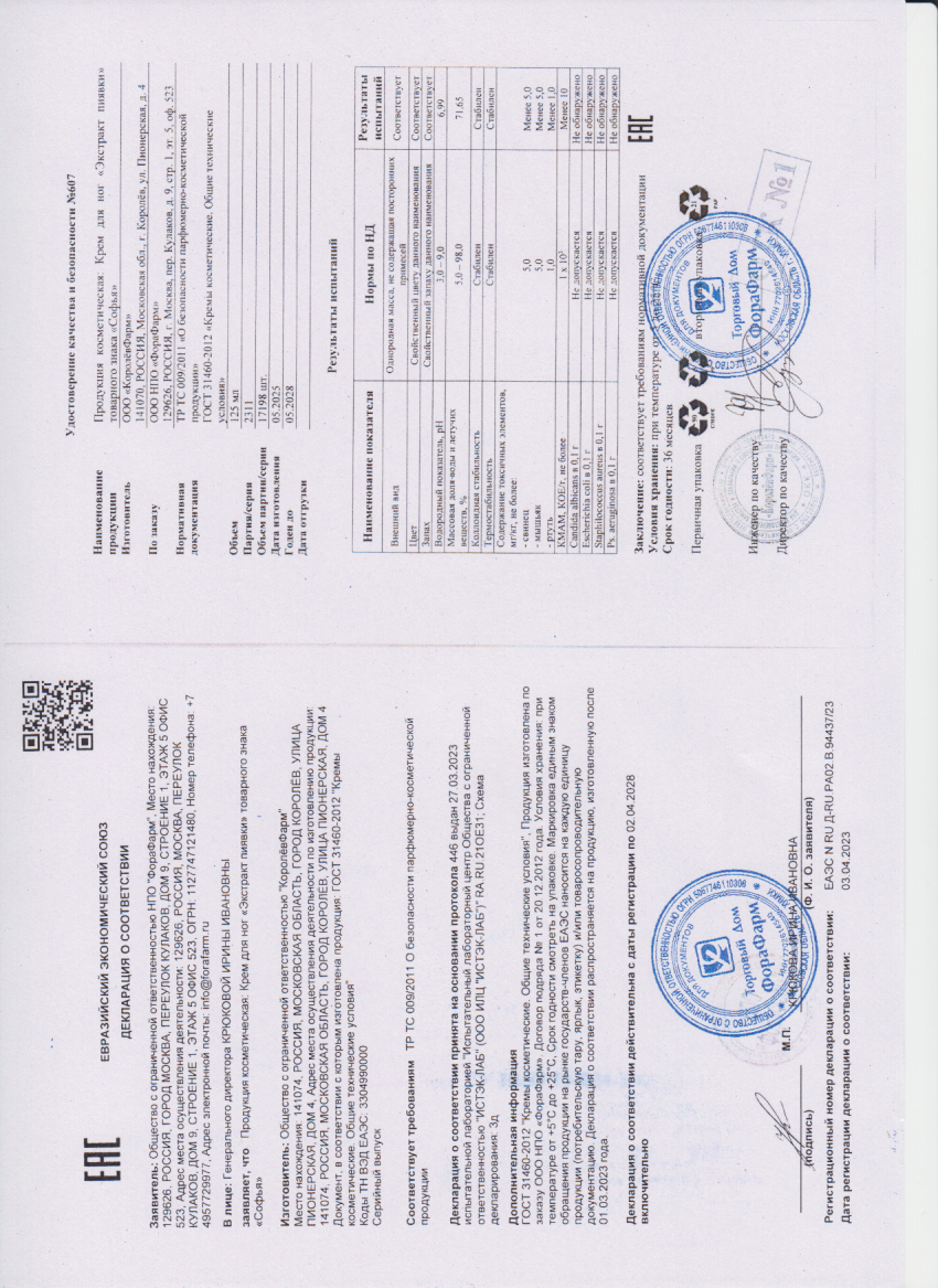 Паспорт №052025